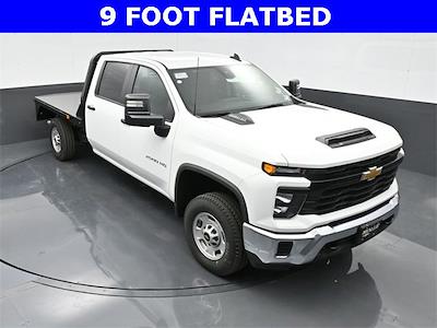 New 2024 Chevrolet Silverado 2500 Work Truck Crew Cab 8' 6" Bedrock Steel Flatbed Truck with Gooseneck Hitch for sale #C21207 - photo 1