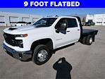 New 2025 Chevrolet Silverado 3500 Work Truck Crew Cab 4x4 9' 6" Knapheide Steel Flatbed Truck for sale #C22226 - photo 3