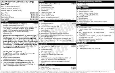 Used 2020 Chevrolet Express 2500 - photo 1