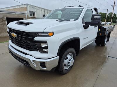 New 2025 Chevrolet Silverado 3500 Work Truck Regular Cab 4WD 9' 4" Hillsboro Steel Flatbed Truck for sale #ZT23541 - photo 1