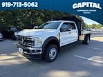 New 2025 Ford F-450 Crew Cab 4WD 12' PJ's Steel Flatbed Truck with Hoist for sale #CB2F8329 - photo 1