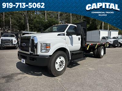 New 2024 Ford F-650 FL Regular Cab 16' PJ's Steel Flatbed Truck with Hoist for sale #CB96759 - photo 1