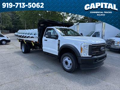New 2024 Ford F-450 Regular Cab 14' PJ's Steel Flatbed Truck with Hoist for sale #CC2F5570 - photo 1