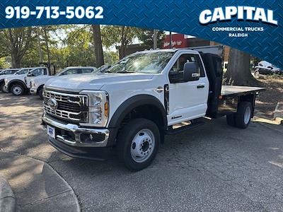 New 2025 Ford F-550 FL Regular Cab 12' PJ's Steel Flatbed Truck for sale #CC2F7156 - photo 1