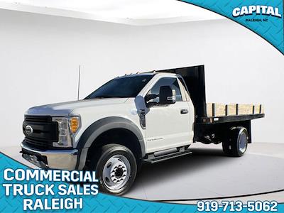 Used 2017 Ford F-550 XL Regular Cab 4x2 12' Reading Platform Body Flatbed Truck for sale #PS55589 - photo 1