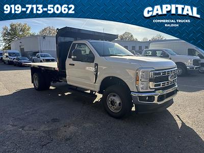 New 2025 Ford F-350 Regular Cab 4WD 12' PJ's Steel Flatbed Truck with Hoist for sale #ST2F6887 - photo 2