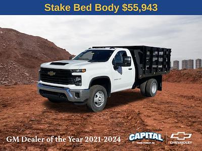 2024 Chevrolet Silverado 3500 Regular Cab RWD, Blue Ridge Manufacturing Workhorse Stake Bed for sale #9CC04563 - photo 1