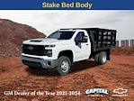 2024 Chevrolet Silverado 3500 Regular Cab RWD, Blue Ridge Manufacturing Workhorse Stake Bed for sale #9CC04563 - photo 3