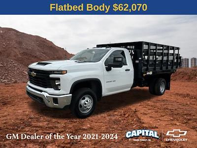 2024 Chevrolet Silverado 3500 Regular Cab 4WD, Reading Platform Body Stake Bed for sale #9CC14439 - photo 1