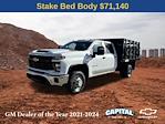 2025 Chevrolet Silverado 3500 Crew Cab RWD, Blue Ridge Manufacturing Farmhand Stake Bed for sale #9CC161557 - photo 1