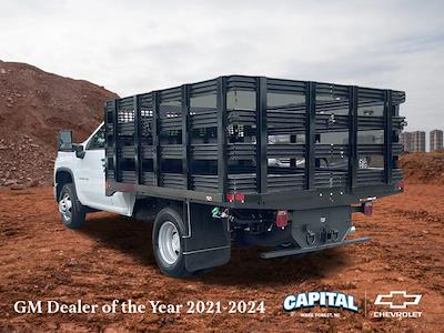 2024 Chevrolet Silverado 3500 Regular Cab 4WD, CM Truck Beds PL Model Stake Bed for sale #9CC29310 - photo 2