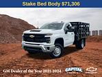 2024 Chevrolet Silverado 3500 Regular Cab 4WD, CM Truck Beds PL Model Stake Bed for sale #9CC29310 - photo 1