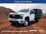 2024 Chevrolet Silverado 3500 Regular Cab 4WD, CM Truck Beds PL Model Stake Bed for sale #9CC29310 - photo 3