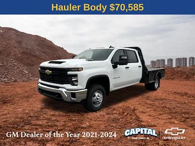 2024 Chevrolet Silverado 3500 Crew Cab RWD, Bedrock Granite Series Flatbed Truck for sale #9CC30831 - photo 1