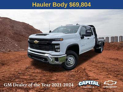 New 2024 Chevrolet Silverado 3500 Work Truck Crew Cab RWD Bedrock Flatbed Truck for sale #9CC31267 - photo 1