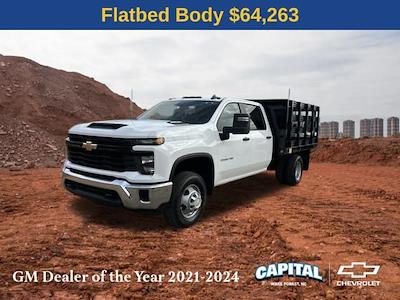 2025 Chevrolet Silverado 3500 Crew Cab RWD, Blue Ridge Manufacturing Farmhand Stake Bed for sale #9CC61386 - photo 1