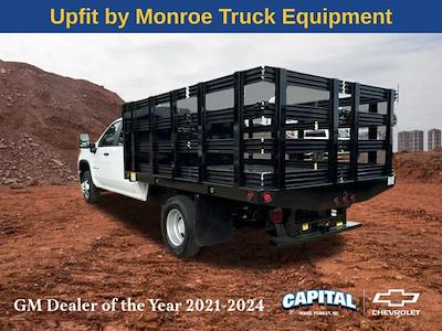 2025 Chevrolet Silverado 3500 Crew Cab RWD, Blue Ridge Manufacturing Farmhand Stake Bed for sale #9CC61386 - photo 2