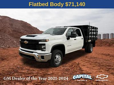 New 2025 Chevrolet Silverado 3500 Work Truck Crew Cab RWD 10' Blue Ridge Manufacturing Stake Bed for sale #9CC61700 - photo 1