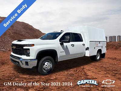 New 2025 Chevrolet Silverado 3500 Work Truck Crew Cab 4WD 9' Reading Enclosed Service Body for sale #9CC77871 - photo 1