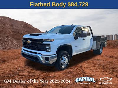 New 2025 Chevrolet Silverado 3500 Work Truck Crew Cab 4WD 9' 4" Knapheide Flatbed Truck for sale #9CC82733 - photo 1