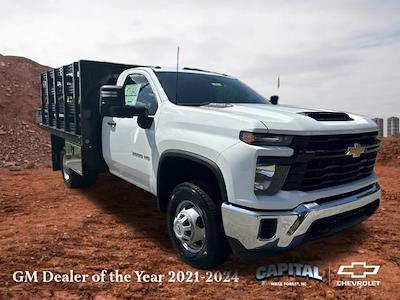 2024 Chevrolet Silverado 3500 Regular Cab RWD, Blue Ridge Manufacturing Workhorse Stake Bed for sale #9CC85889 - photo 1