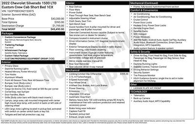 Used 2022 Chevrolet Silverado 1500 Custom Crew Cab for sale #A153875 - photo 2