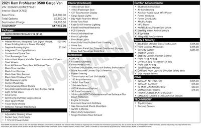 Used 2021 Ram ProMaster 3500 - photo 1