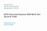 2018 Chevrolet Express 2500 SRW RWD, Upfitted Cargo Van for sale #T1581 - photo 3