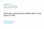 2015 Chevrolet Silverado 3500 Regular Cab 4x4 Service Truck for sale #T1651 - photo 4