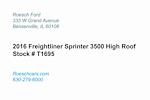 Used 2016 Freightliner Sprinter 3500 Empty Cargo Van for sale #T1695 - photo 4