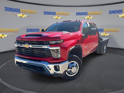 New 2025 Chevrolet Silverado 3500 LT Crew Cab 9' 4" CM Truck Beds Steel Flatbed Truck with Gooseneck Hitch for sale #78650 - photo 1