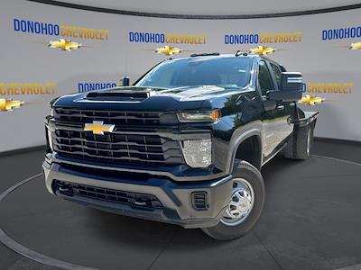 New 2025 Chevrolet Silverado 3500 Work Truck Crew Cab 4WD 9' 4" CM Truck Beds Steel Flatbed Truck with Gooseneck Hitch for sale #78798 - photo 1