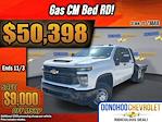 New 2025 Chevrolet Silverado 3500 Work Truck Crew Cab 9' 4" CM Truck Beds Steel Flatbed Truck with Gooseneck Hitch for sale #78840 - photo 8
