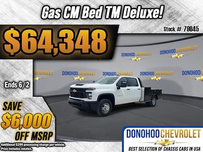 New 2025 Chevrolet Silverado 3500 Work Truck Crew Cab 4WD 9' 4" CM Truck Beds Steel Flatbed Truck for sale #79045 - photo 1