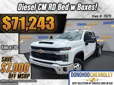 New 2025 Chevrolet Silverado 3500 LT Crew Cab 4WD 9' 4" CM Truck Beds Steel Flatbed Truck with Gooseneck Hitch for sale #79721 - photo 1