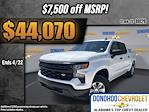 New 2025 Chevrolet Silverado 1500 Work Truck Crew Cab 4WD Pickup for sale #80126 - photo 1