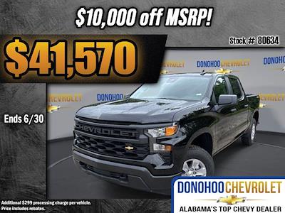 New 2025 Chevrolet Silverado 1500 Work Truck Crew Cab 4WD Pickup for sale #80634 - photo 1