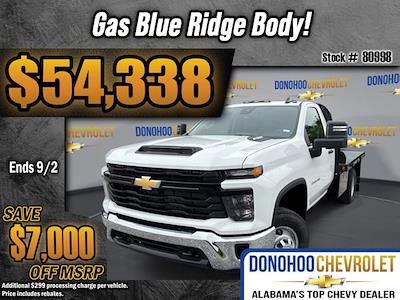 2025 Chevrolet Silverado 3500 Regular Cab DRW 4WD Blue Ridge Manufacturing Flatbed Truck for sale #80998 - photo 1