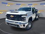 New 2025 Chevrolet Silverado 3500 Work Truck Regular Cab 4WD 11' 6" Blue Ridge Manufacturing Steel Flatbed Truck with Gooseneck Hitch for sale #81227 - photo 3