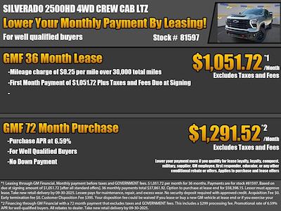 2025 Chevrolet Silverado 2500 Crew Cab 4WD Pickup for sale #81597 - photo 2