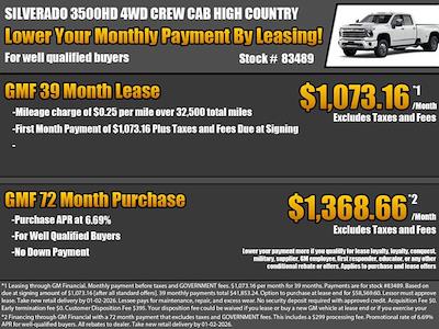 New 2026 Chevrolet Silverado 3500 High Country Crew Cab for sale #83489 - photo 2