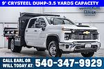 New 2024 Chevrolet Silverado 3500 Work Truck Crew Cab 4x4 9' Crysteel Dump Truck for sale #45722 - photo 1