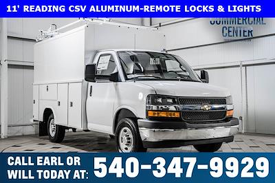 New 2024 Chevrolet Express 3500 Work Van Regular Cab RWD 11' Reading Service Utility Van for sale #55188 - photo 1