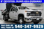 New 2024 Chevrolet Silverado 3500 Work Truck Crew Cab 4x4 9' Crysteel Dump Truck for sale #55359 - photo 1