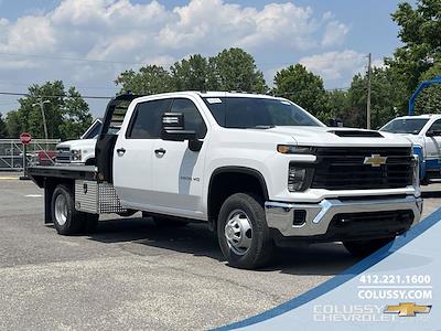New 2025 Chevrolet Silverado 3500 Work Truck Crew Cab 4WD 9' 6" Blue Ridge Manufacturing Steel Flatbed Truck for sale #N3689 - photo 1