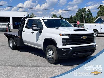 New 2025 Chevrolet Silverado 3500 Work Truck Crew Cab 4WD 9' 6" Blue Ridge Manufacturing Steel Flatbed Truck for sale #N3717 - photo 1