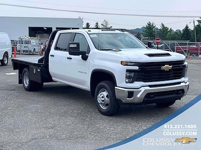 New 2025 Chevrolet Silverado 3500 Work Truck Crew Cab 4WD 9' 4" CM Truck Beds Steel Flatbed Truck with Gooseneck Hitch for sale #N3757 - photo 1