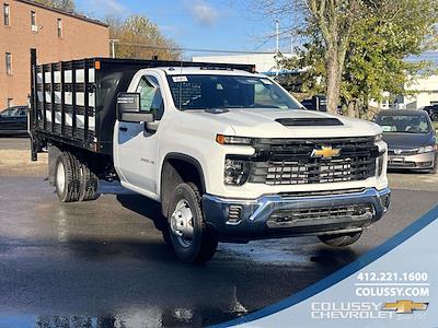 New 2025 Chevrolet Silverado 3500 Regular Cab 4WD 12' SH Truck Bodies Stake Bed with Liftgate for sale #N3835 - photo 1