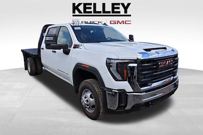 New 2025 GMC Sierra 3500 Pro Crew Cab 4x4 9' 6" Knapheide Steel Flatbed Truck with Gooseneck Hitch for sale #F251162 - photo 1