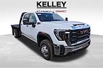 New 2025 GMC Sierra 3500 Pro Crew Cab 4x4 9' 6" Knapheide Steel Flatbed Truck with Gooseneck Hitch for sale #F251162 - photo 1
